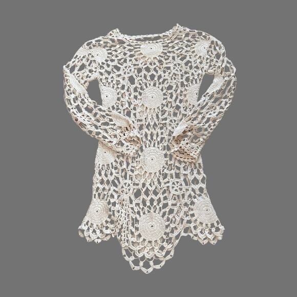 Rare UNIF Crochet Tunic/Dress, Cream - Picture 2 of 4